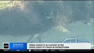 Three suspects arrested after chase ends in crash in Georgetown