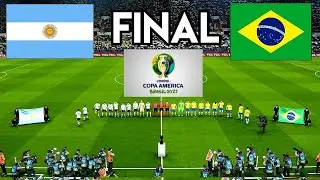 Brazil VS Argentina 🔥FINAL COPA AMERICA 2021 | eFootball PES 2021 |