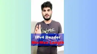 IPv4 minimum & maximum header size. #ipv4headersize #ipheader #headersize