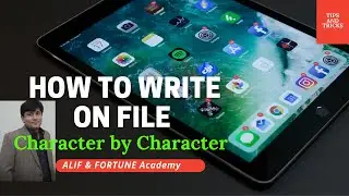 How to write on file character by character in C | Character by Character File Writing | Part 04