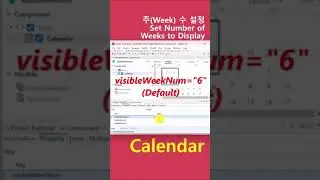 Calendar - visibleWeekNum #websquare #short
