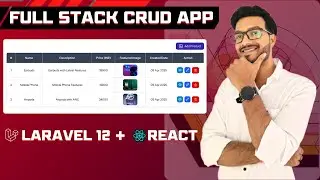 Laravel 12 + React Just Changed Everything! 🚀 Build This Full Stack CRUD Fast
