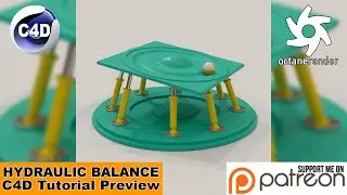 Hydraulic Balance (Cinema 4D Tutorial Preview)