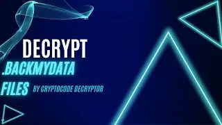 Decrypt .BACKMYDATA Virus File| (.BACKMYDATA) Ransomware Removal & Decrypt.BACKMYDATA Files