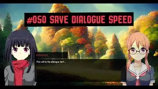 Create a Visual Novel from Scratch in Unreal Engine 5 - #050 - Save Dialogue Speed