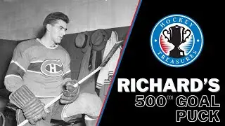 Maurice Richard's 500th Goal Puck #HockeyTreasures