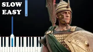 Epic the Troy Saga - Warrior of the Mind (SLOW EASY PIANO TUTORIAL)