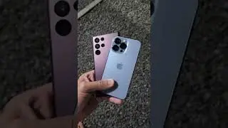 S22 Ultra VS Iphone 13 Pro tirando foto da lua 🌝
