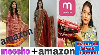 Meesho Festive Wear Kurti Set Haul l Amazon Kurti Set l Review