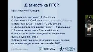 Діагностита і лікування ПТСР та ЧМТ.  Dr.Johnson.  (РОЗДІЛИ відео в Описі)