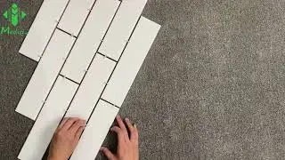 How to layout medici subway tiles?---(2)Diagonal brickbond