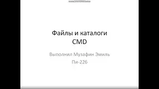 CMD Files