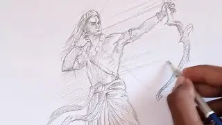 shree ram ji ki drawing kaise banaye||how to draw shree ram drawing||#shreeram#drawing#ramnavami