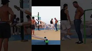 Pro Gymnast pretended to be a nerd in the Calisthenics park 🤯 #prank #nerd  #anatoly