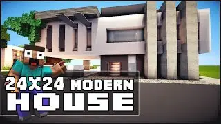 Minecraft House Tutorial: 24x24 Modern House