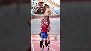 Tara Davis-Woodhall Husband & Parents😍💘 #couplegoals #athlete #athletics #usa #paris2024 #olympics