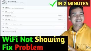 Fix Wifi not Showing in settings Windows 10 | How to fix wifi missing