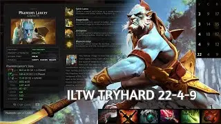 ILTW hard game safelane phantom lancer gameplay 7.28a