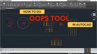 OOPS IN AUTOCAD /DELETE ചെയ്ത drawing recover ചെയ്യാം ?AUTOCAD TUTORIAL