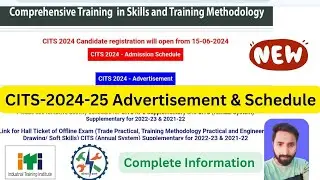 CITS 2024-25 Admission Schedule #cits_admission_2024 Nimi Admission Online