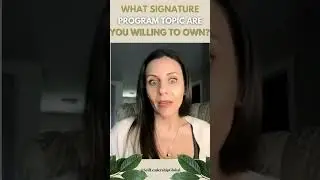 #shorts  What Signature Program Topic Are You Willing to Own?