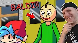 BOYFRIEND vs. BALDI'S BASICS! Friday Night Funkin' Logic | Cartoon Animation @GameToonsOfficial PTG Reaction