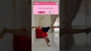 PAUSE TO READ 👍 How To Do Wall Handstand Challenge #yoga #handstand #shorts
