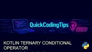 Kotlin Tutorial: Kotlin Ternary Conditional Operator
