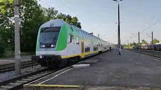 Koleje Mazowieckie: Płock - Warszawa Główna. Stacja Gostynin. TRAXX EU47-011