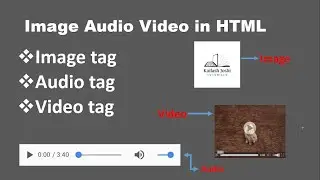 Image, audio, video tag in HTML | How to insert Image, audio and video in HTML