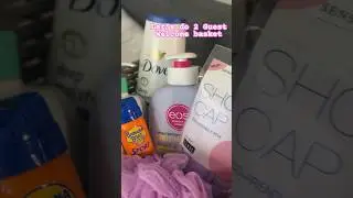 Home guest welcome basket idea #giftideas #hosting #giftidea