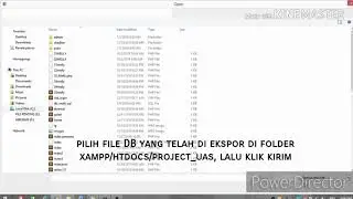 Tutorial backup serta restore Database dan script PHP.