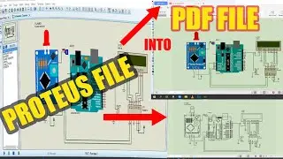 How to convert a proteus schematic file into PDF file.