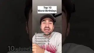 Top 10 worst birthdays #shorts