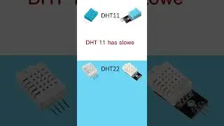 Comparing the DHT11 and DHT22 sensors       #arduino #esp8266 #iot#sensors