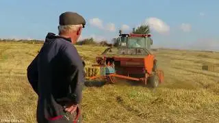 Straw bale making Güler, my father Salih, we are going to load bales