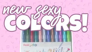 Pentel Brush Pen - New Colors Review & Swatches!