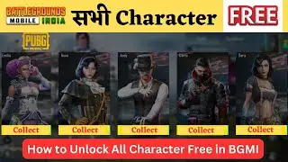 How to Unlock All Character Free in BGMI  | How To Get Free Character In Bgmi | BGMI FREE CHARACTER
