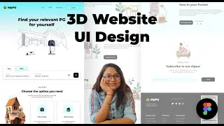 3D Website 🎯 UI Design Figma | Figma Tutorial | Forever Code with Honey