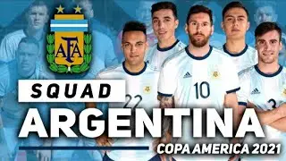 ARGENTINA SQUAD LIST COPA AMERICA 2021