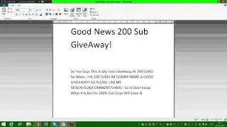 When I Hit 200 Subs!