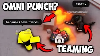 TOXIC TEAMER GETS OMNI PUNCHED BY HIS FRIEND 💀 | The Strongest Battlegrounds