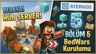 ATERNOS HUB SERVER NASIL KURULUR | HUB #5 | BedWars Kurulumu
