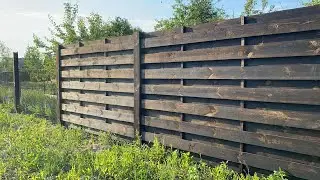 Wooden fence / prices / DIY 3D effect