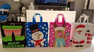 4 bolsas o dulceros para Navidad
