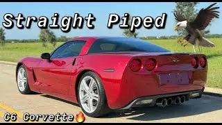 Straight Piped C6 Corvette No Cats No Mufflers