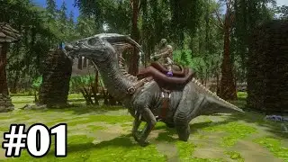 FIRST DAY IN ARK SURVIVAL EVOLVED