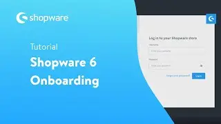 [EN] Shopware 6 User Onboarding - Overview of the admin (1/8)
