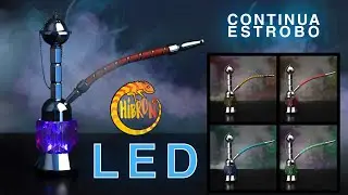 HIBRON | Cachimba Shisha Hookah Narghilè  | Premium 20cm LED 1 manguera/hose/släuche/tubi |