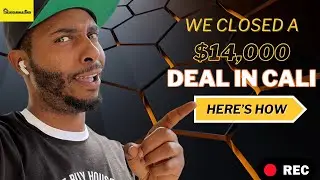 $14,000 Assignment Fee On A Deal In California